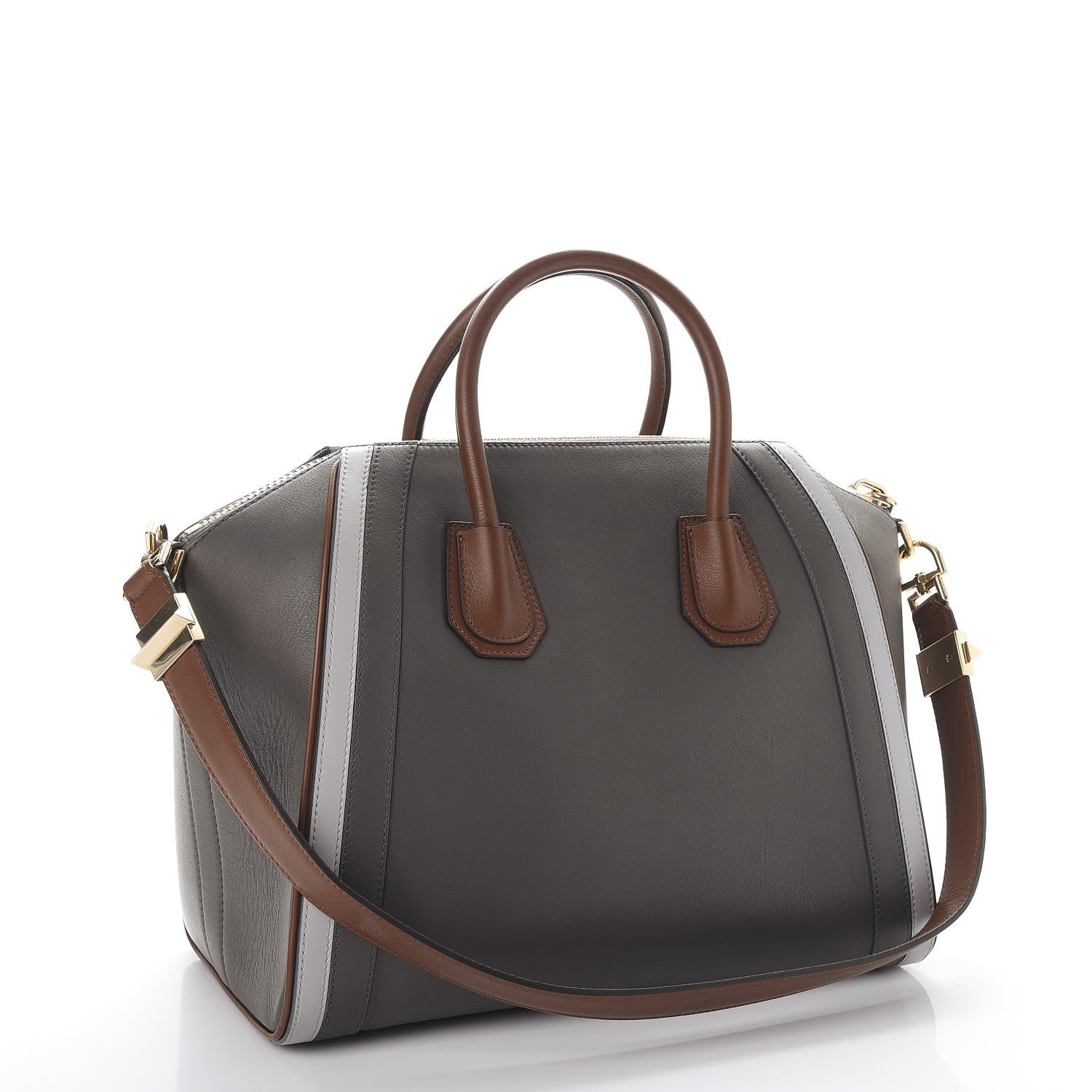 Givenchy Smooth Calfskin Medium Tri-Color Antigona Dark Grey 3 of 9