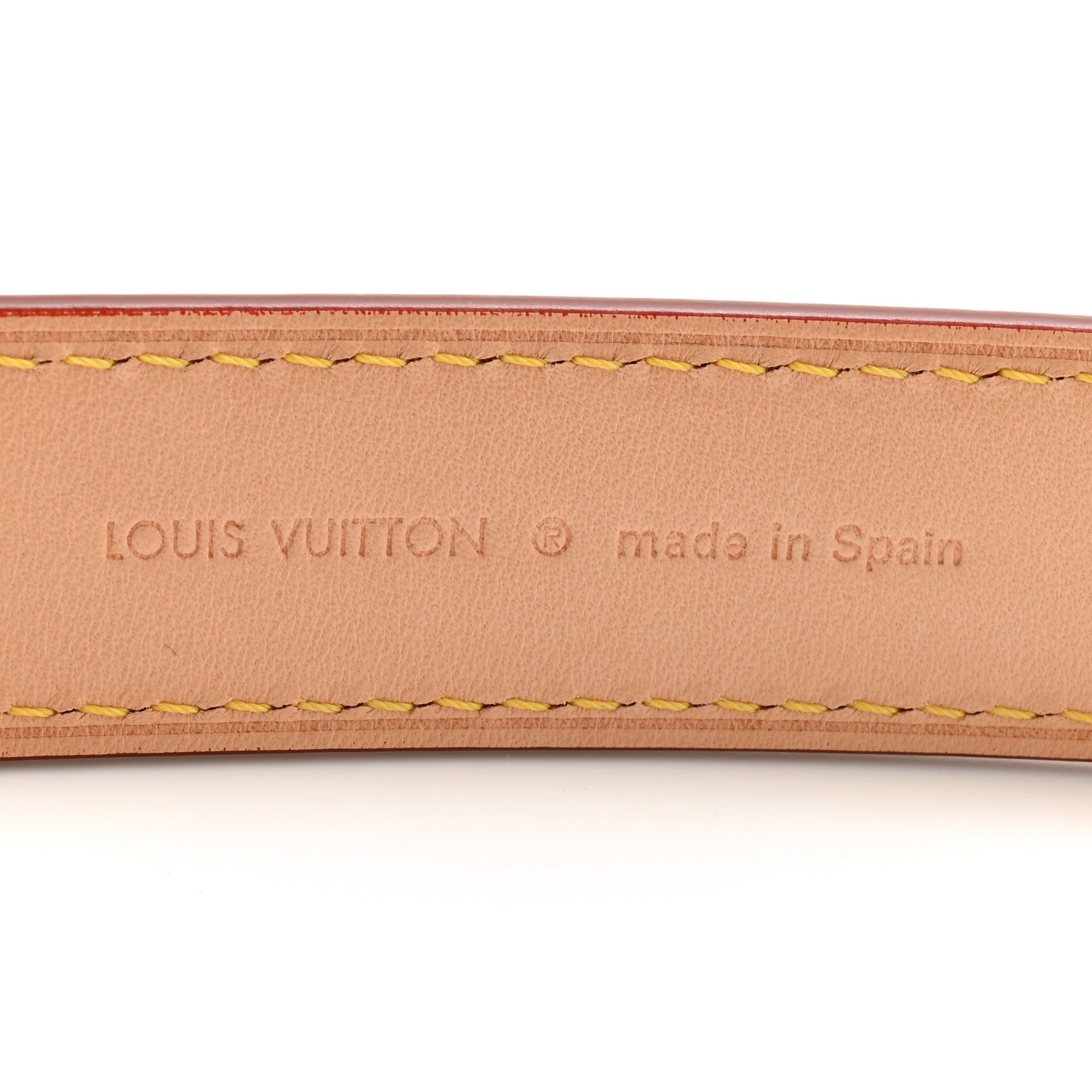 Louis Vuitton Vachetta 25mm Adjustable Shoulder Strap VVN 3 of 4