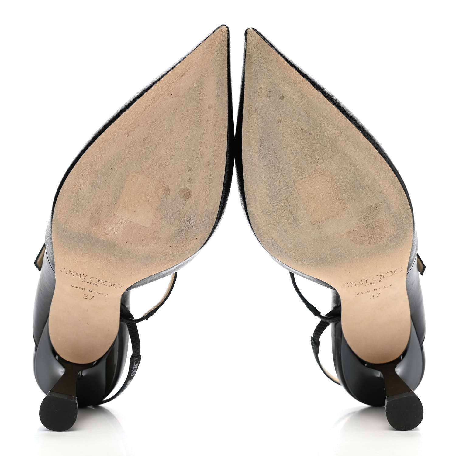 Jimmy Choo Nappa Ray Slingback Pumps 37 Black 5 of 8