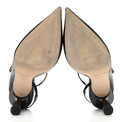 Jimmy Choo Nappa Ray Slingback Pumps 37 Black 5 of 8