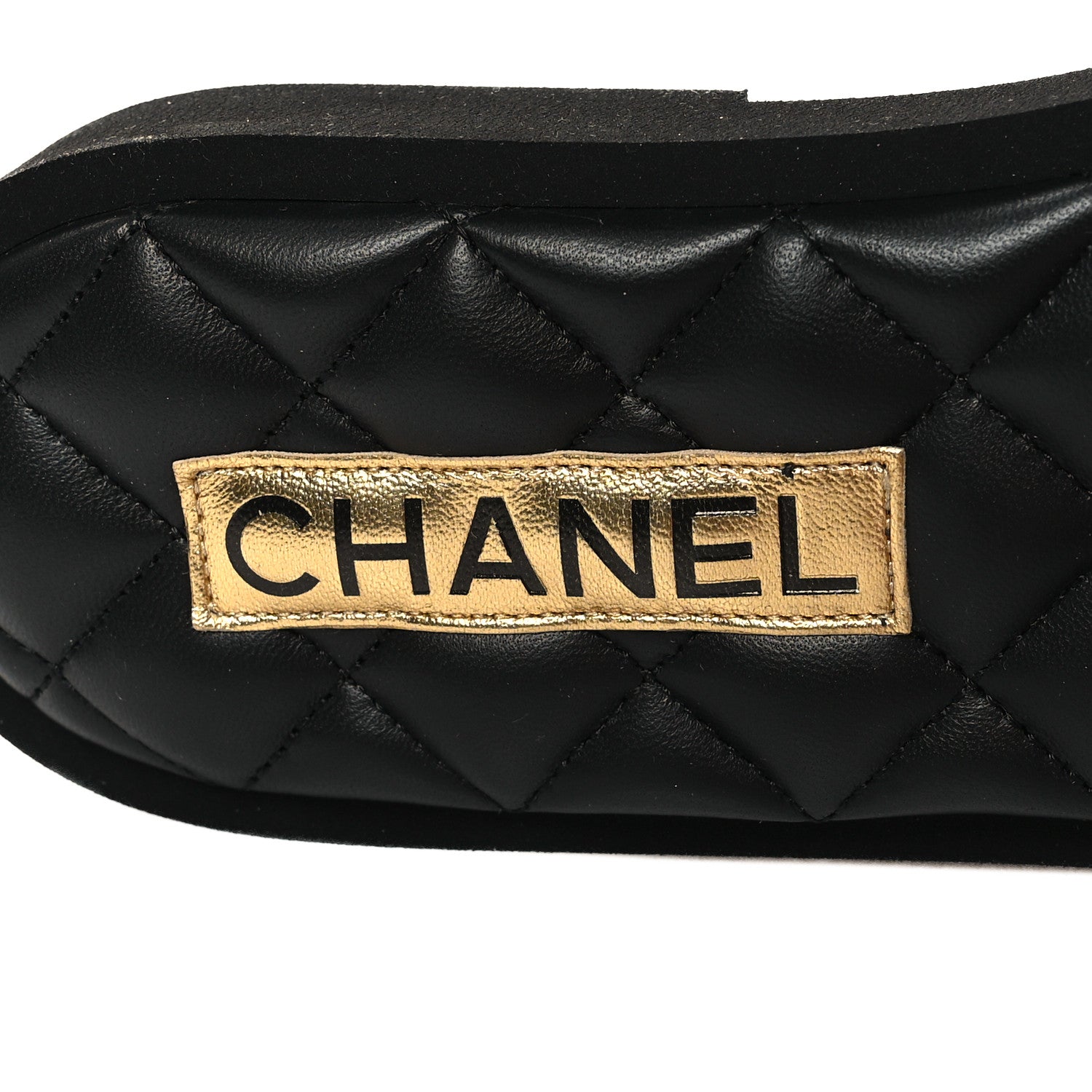 Chanel Lambskin Quilted Textured CC Mules Sandals 39 Black 8 of 9