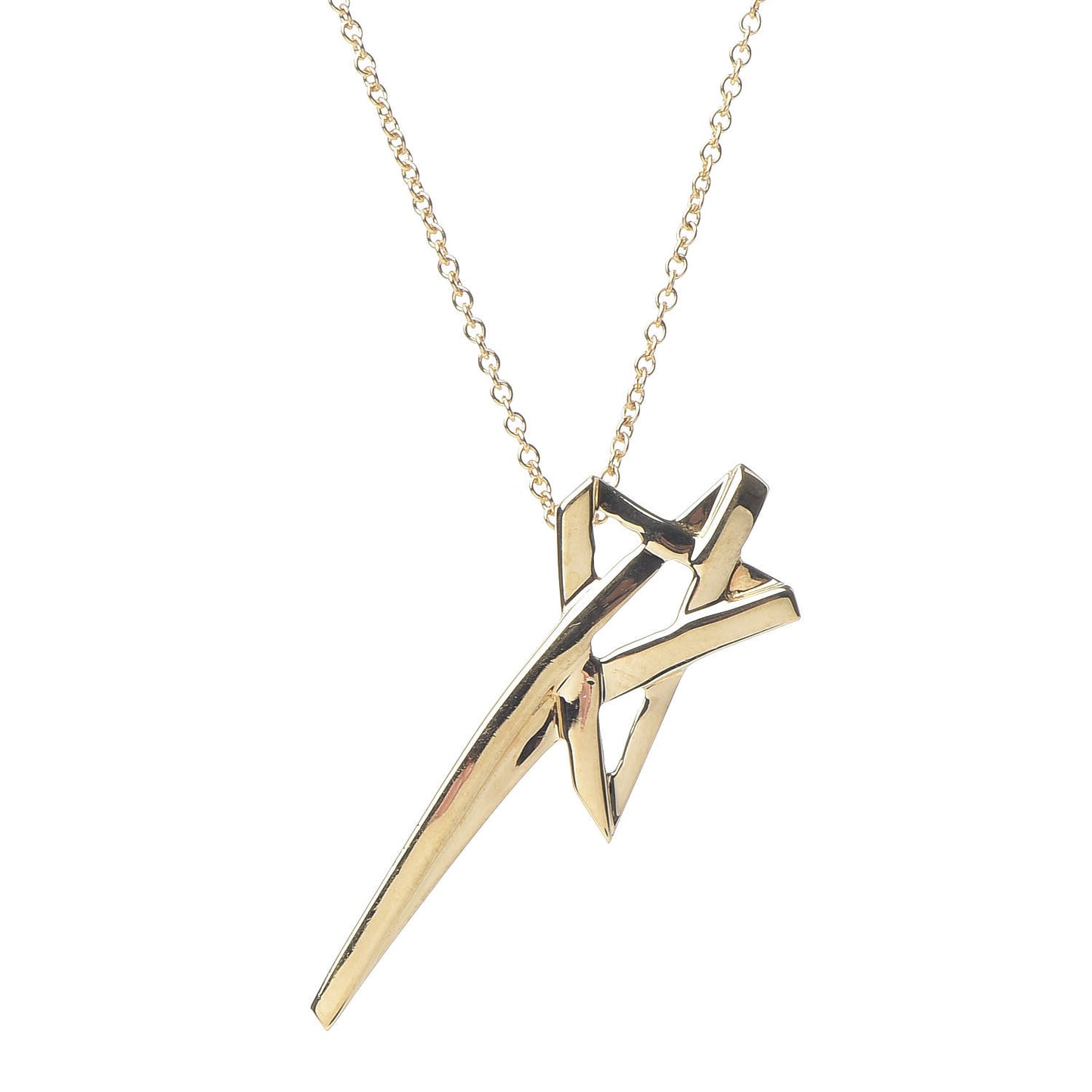 18K Yellow Gold Paloma Picasso Shooting Star Pendant Necklace