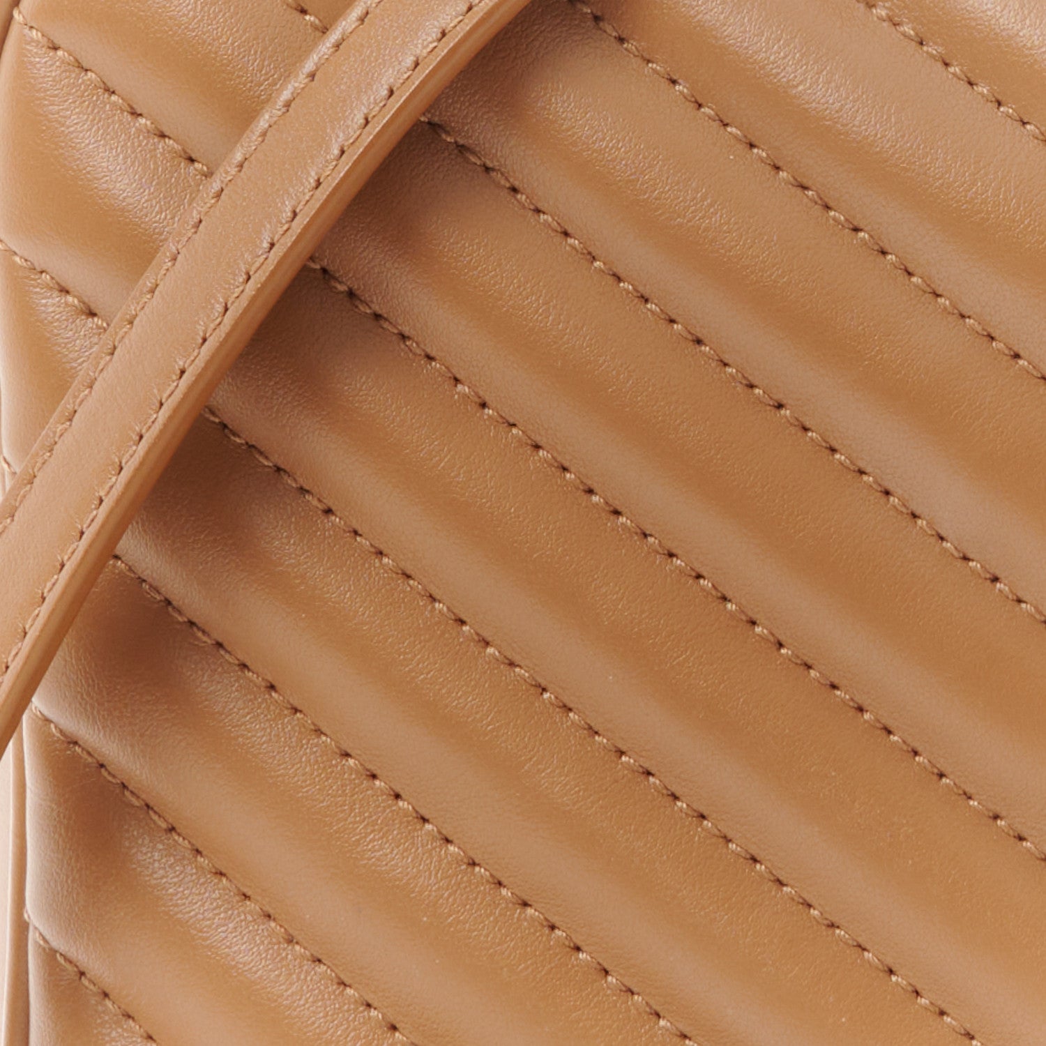 Saint Laurent Calfskin Matelasse Monogram Lou Camera Bag Cinnamon 8 of 10