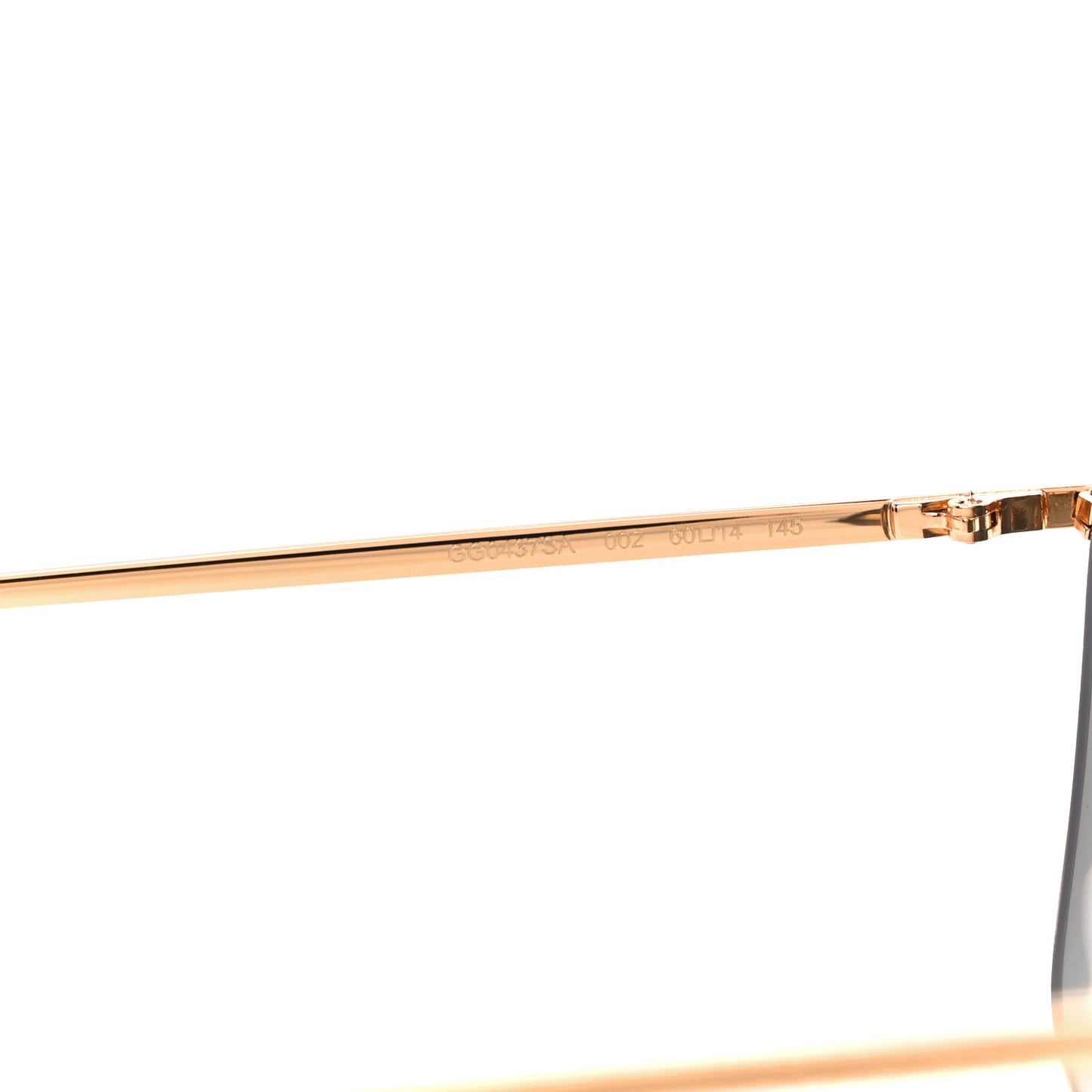 Square Frame GG0437SA Sunglasses Gold
