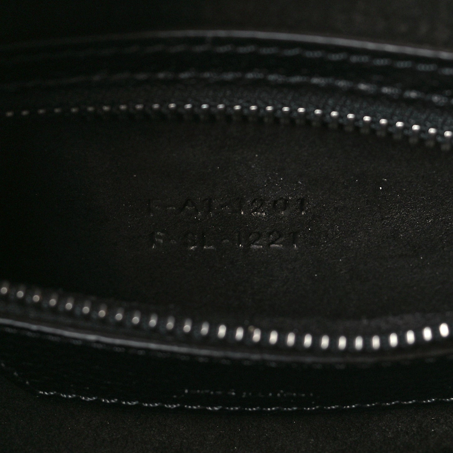 Drummed Calfskin Micro Luggage Black