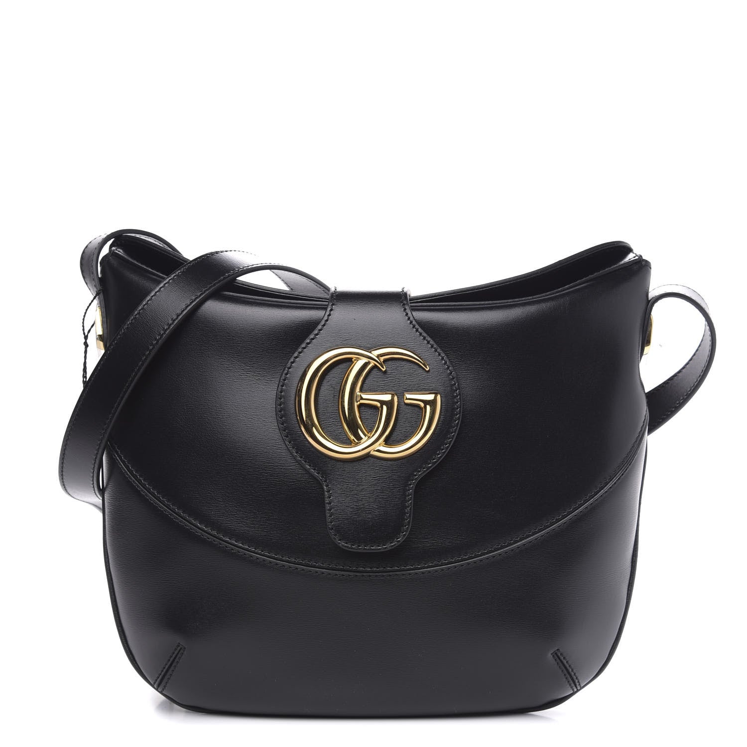 Gucci Calfskin Medium Arli Shoulder Bag Black 1 of 8