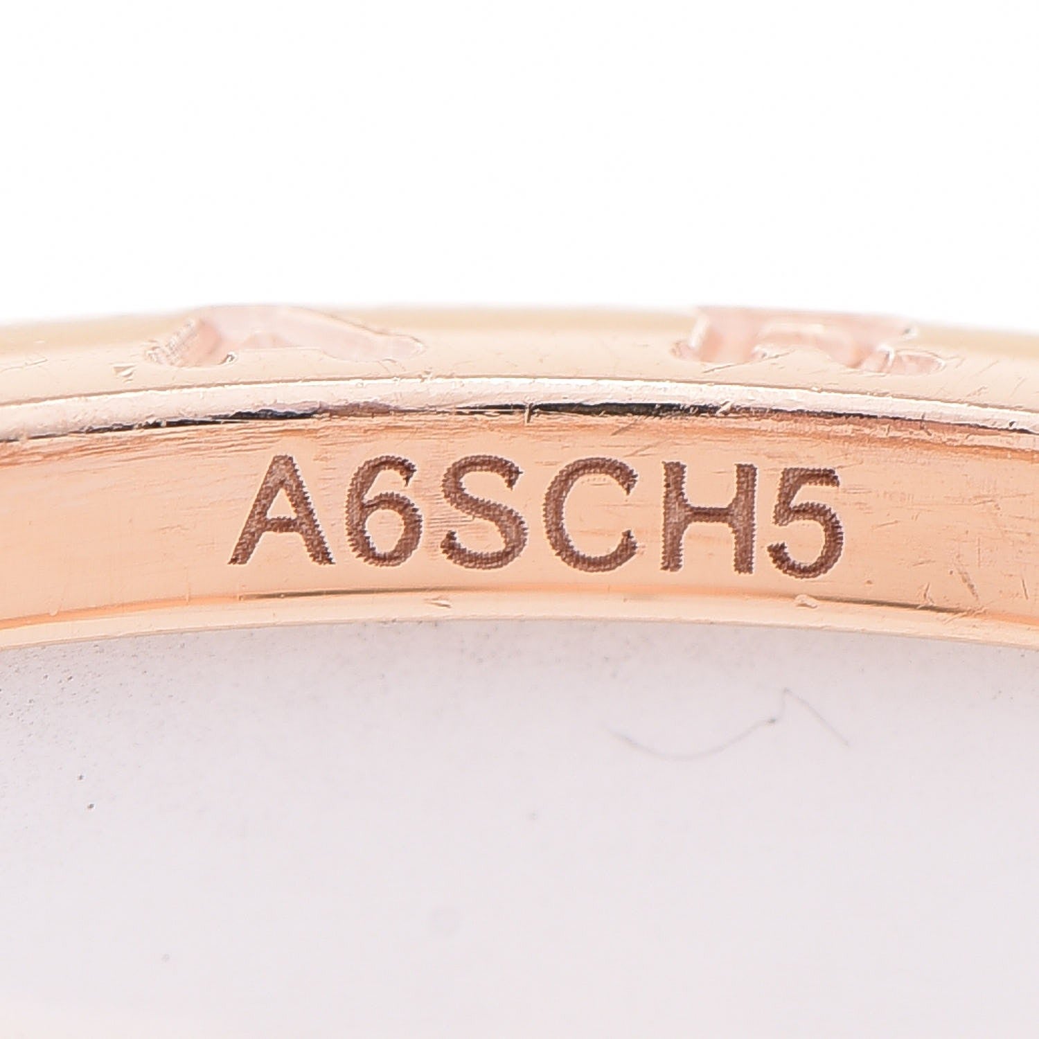 Bulgari 18K Rose Gold White Ceramic B.Zero1 Four-Band Ring 57 8 4 of 6