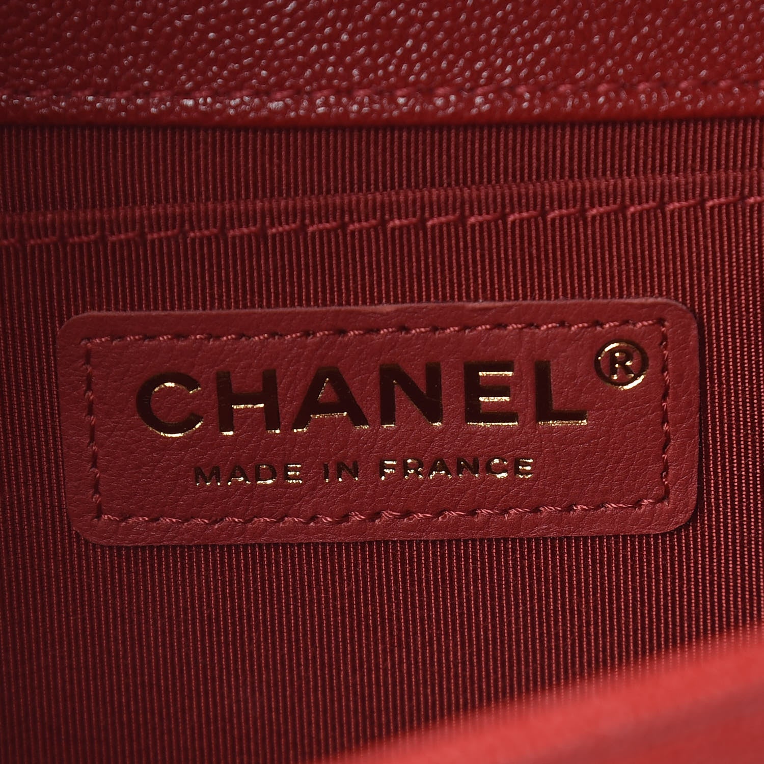 Chanel Caviar Quilted Medium Boy Flap Red 6 of 13