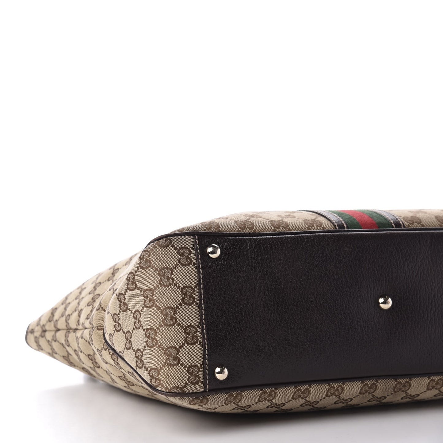 Monogram Web Tote Brown