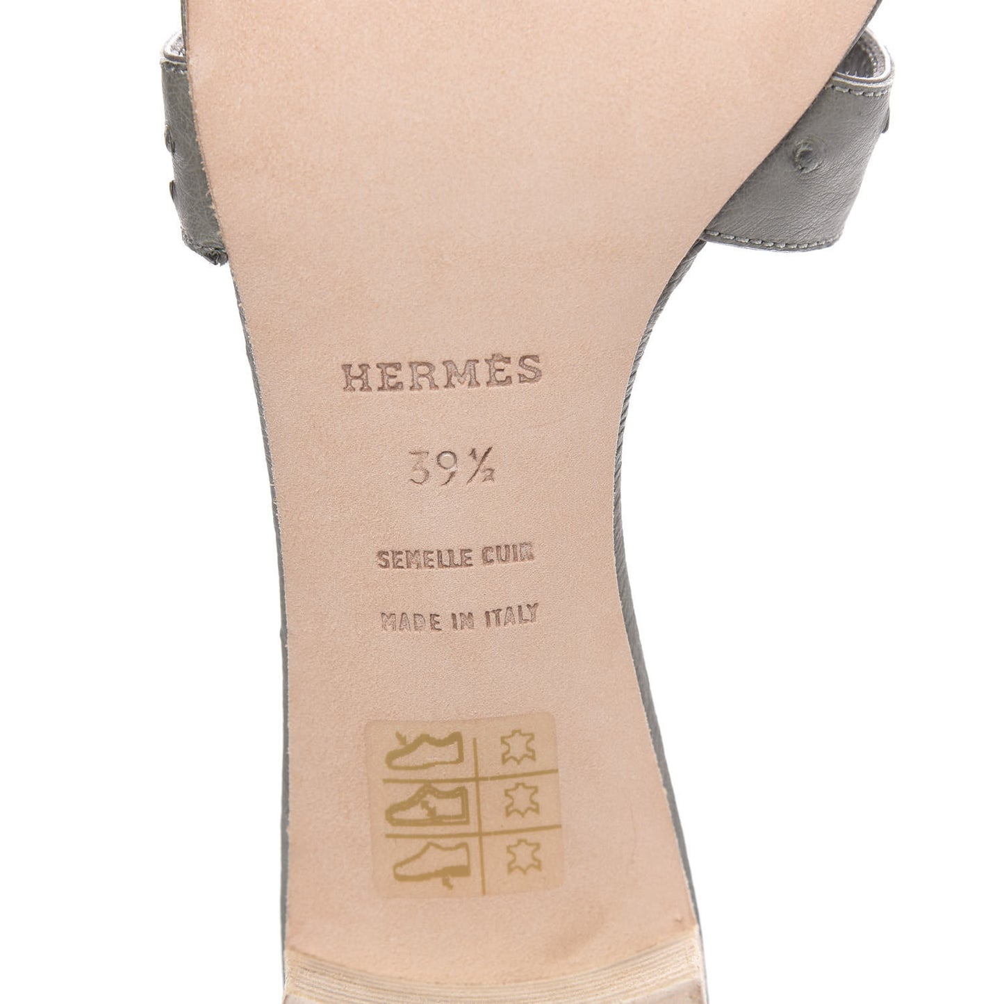 Ostrich Oasis Sandals 39.5 Gris Clair