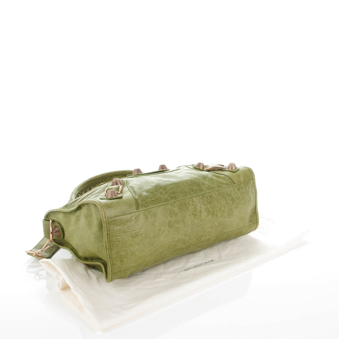 Agneau Giant 21 Rose Gold Hardware City Light Olive