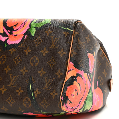 Louis Vuitton Monogram Roses Speedy 30 10 of 16