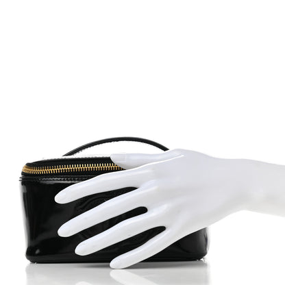 Chanel Patent Vanity Cosmetic Case Black 2 of 12