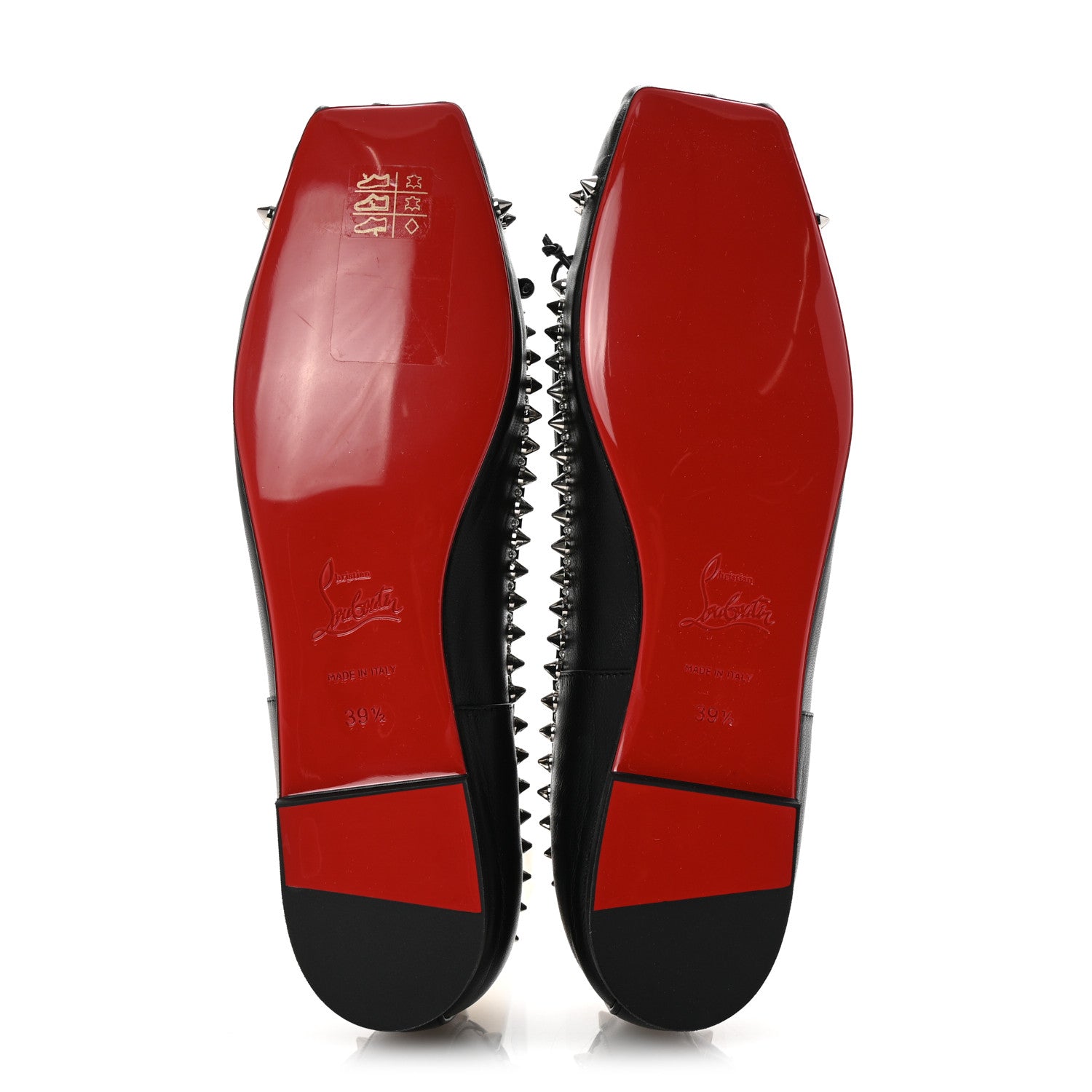 Christian Louboutin Nappa Studded Mamadrague Flats 39.5 Black 6 of 9