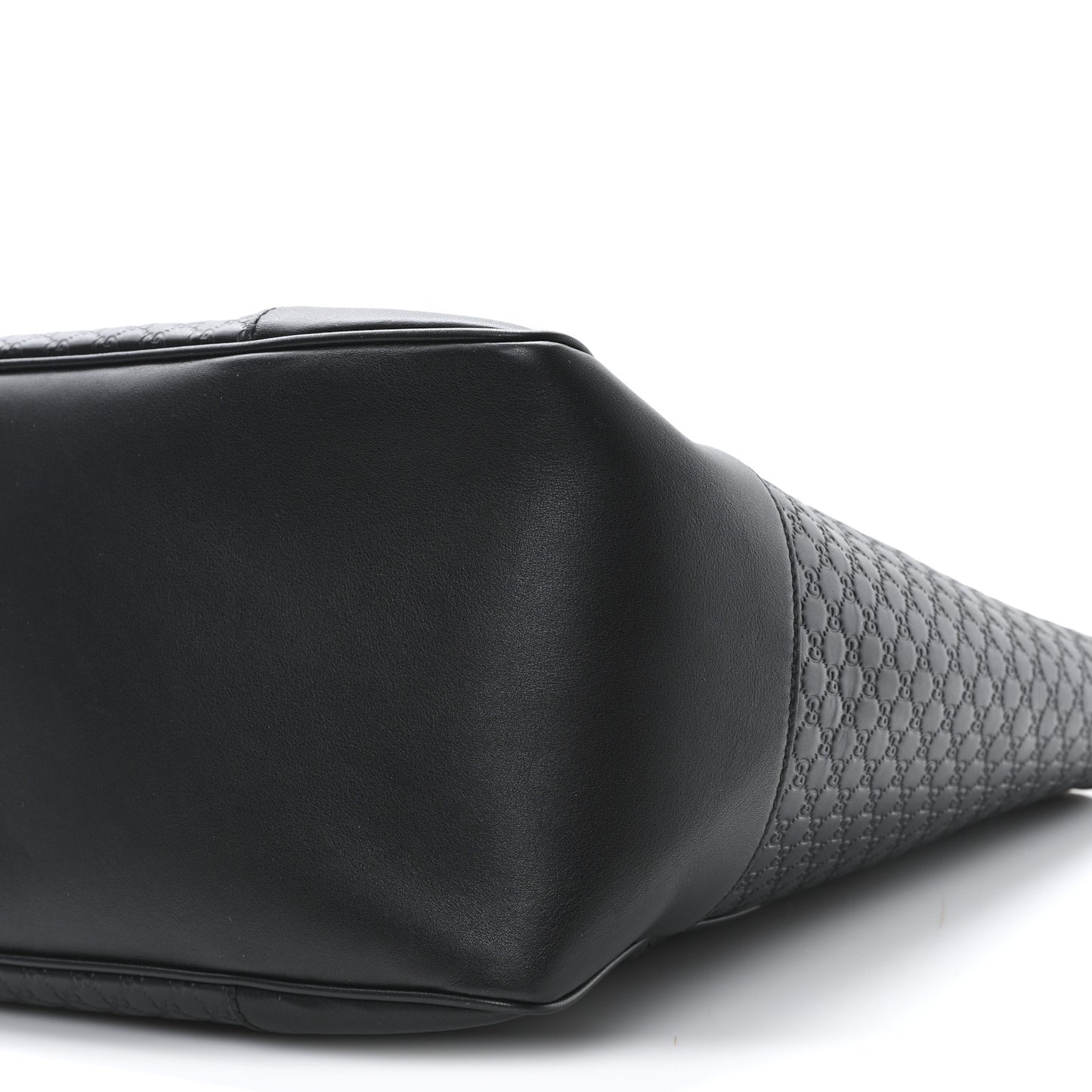 Microguccissima Bree Zippered Tote Black