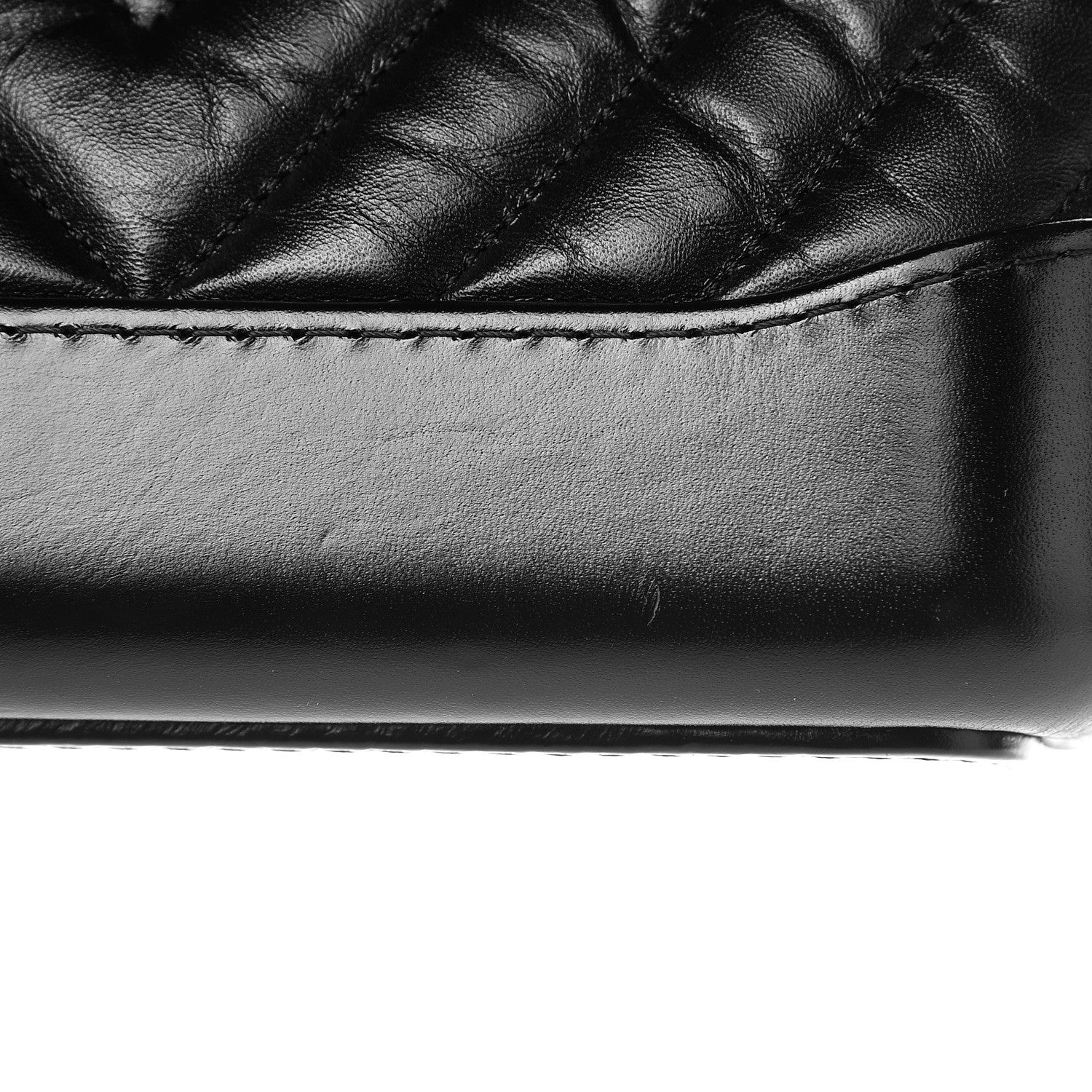 Chanel Aged Calfskin Chevron Quilted Small Gabrielle Hobo Black 12 of 14