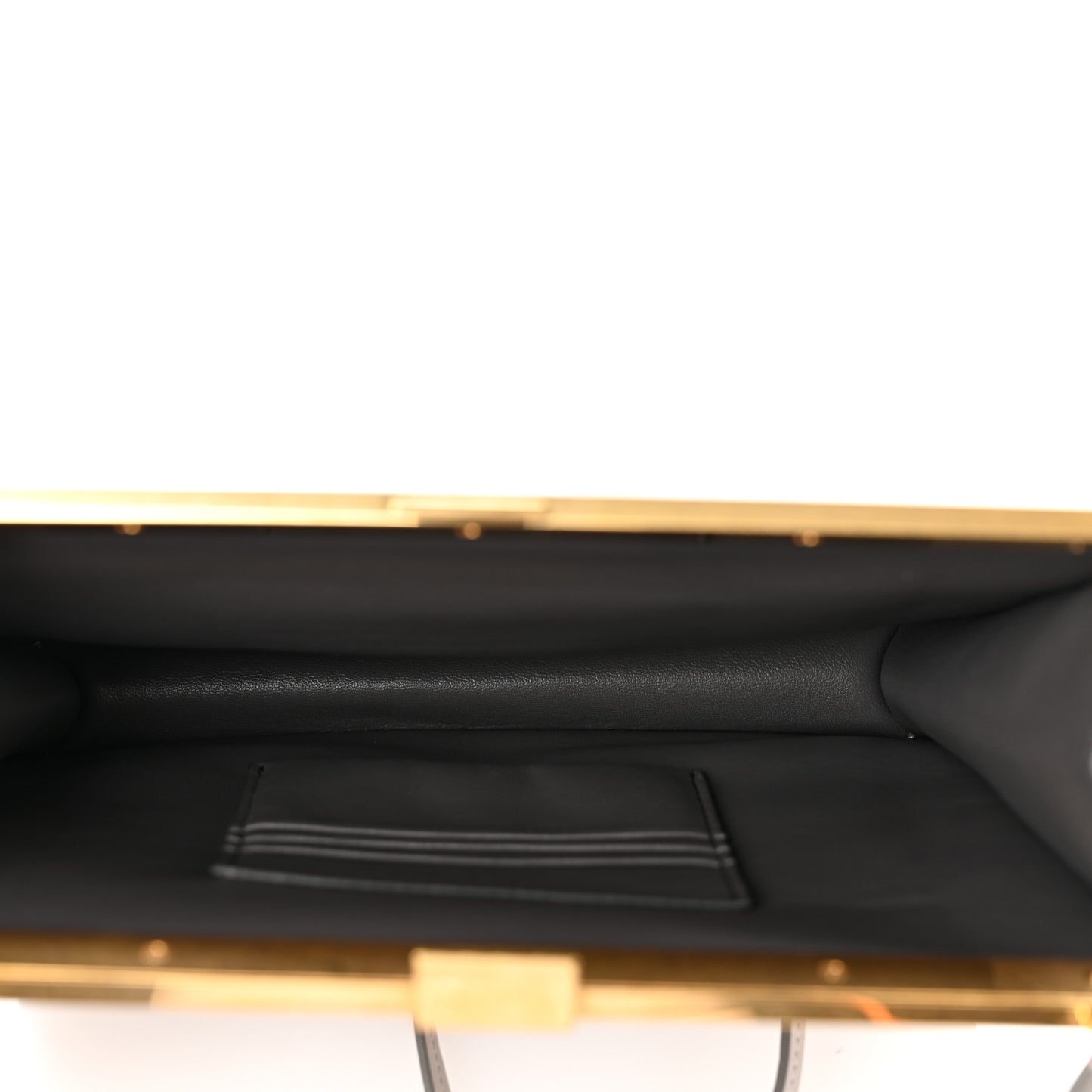 Smooth Calfskin Mini Clasp Bag Light Grey