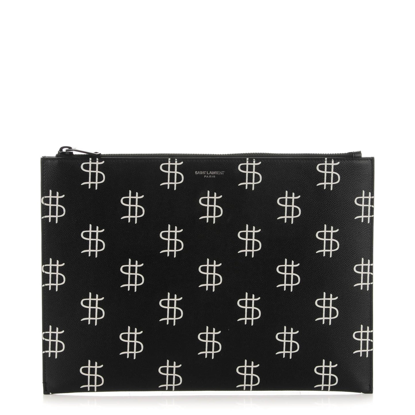 Grain de Poudre Dollar Print iPad Rider Pouch Black White