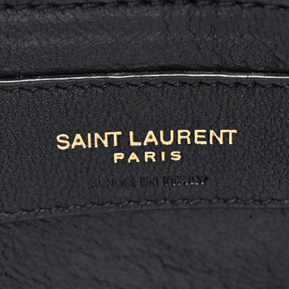 Saint Laurent Calfskin Y Quilted Monogram Small Loulou Chain Satchel Black 7 of 13