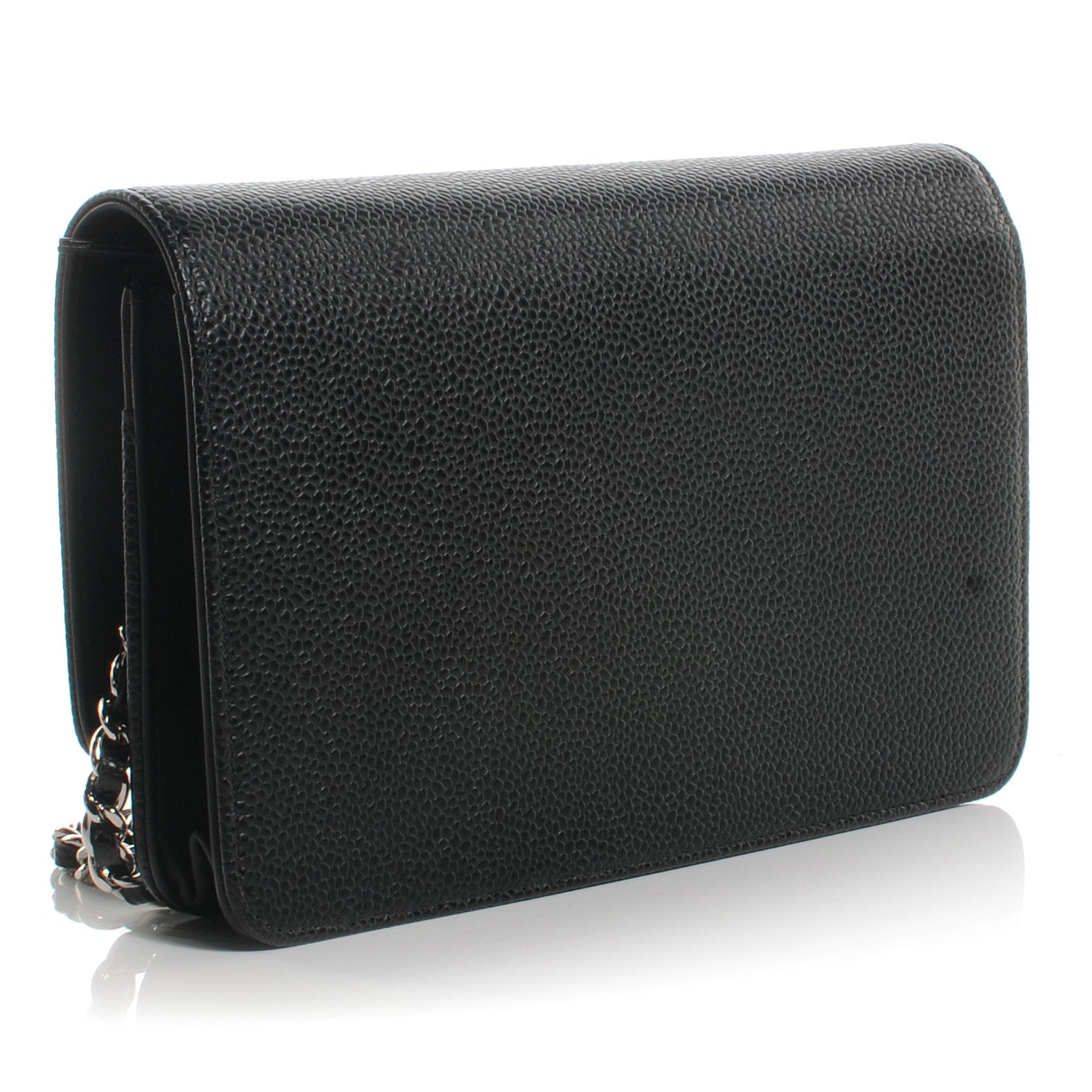 Chanel Caviar Timeless Wallet on Chain WOC Black 3 of 10