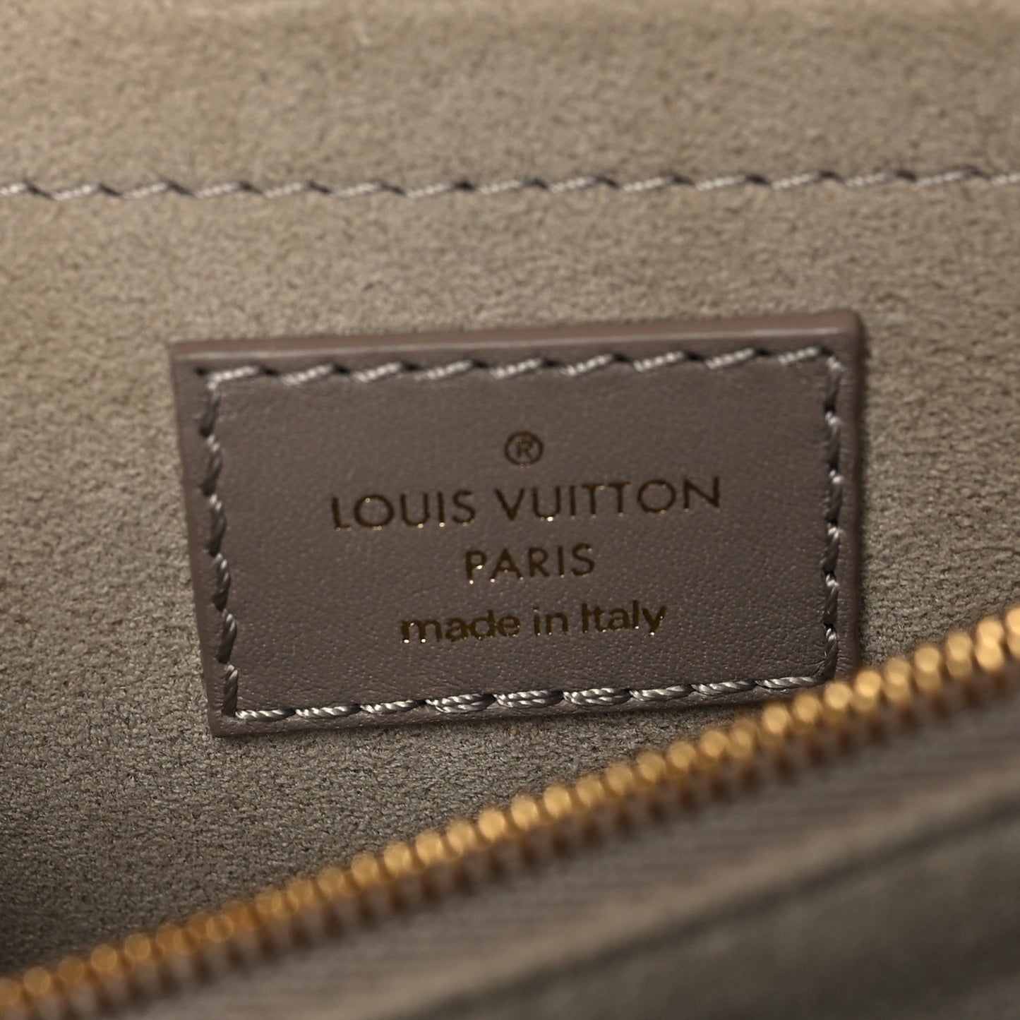 Calfskin LV New Wave Chain Bag Taupe