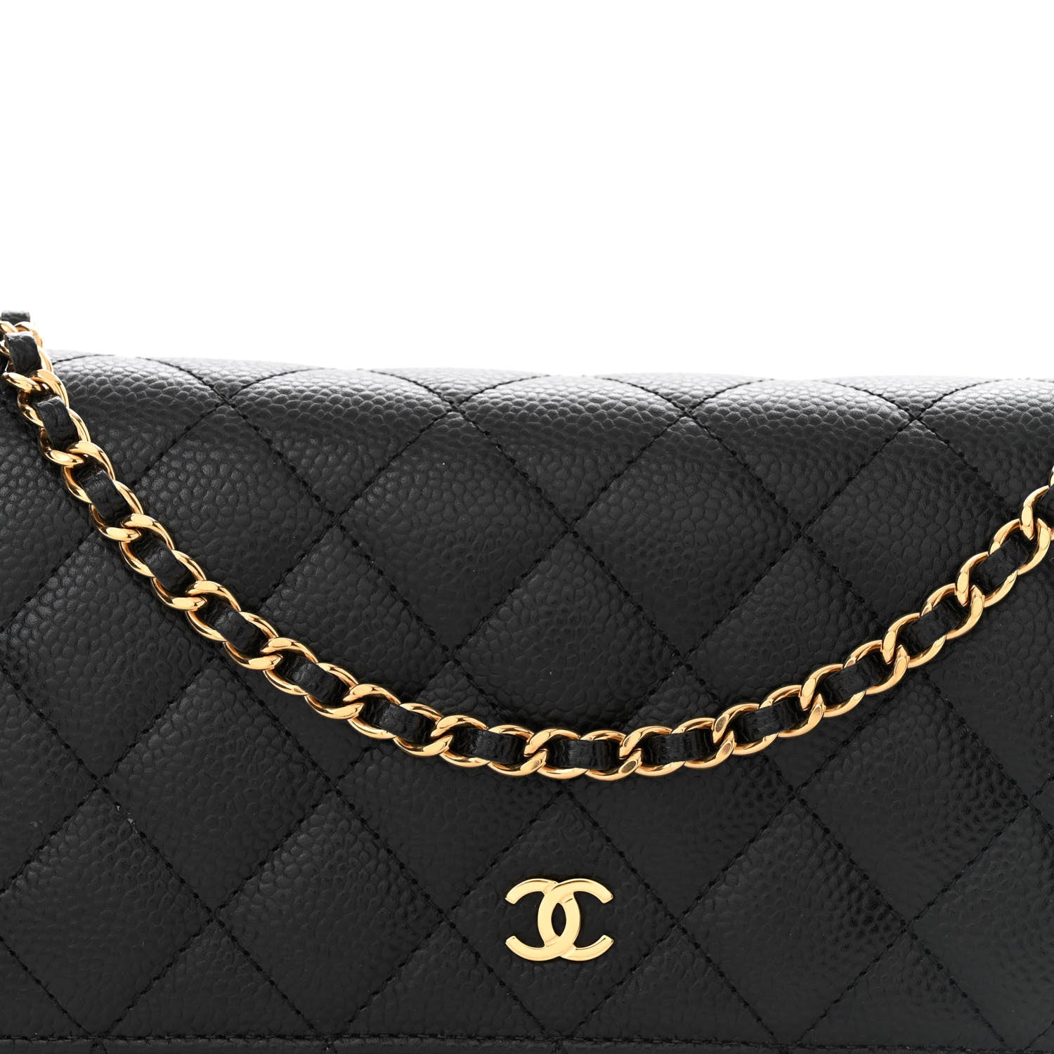 Chanel Caviar Quilted Wallet on Chain WOC Black 9 of 14