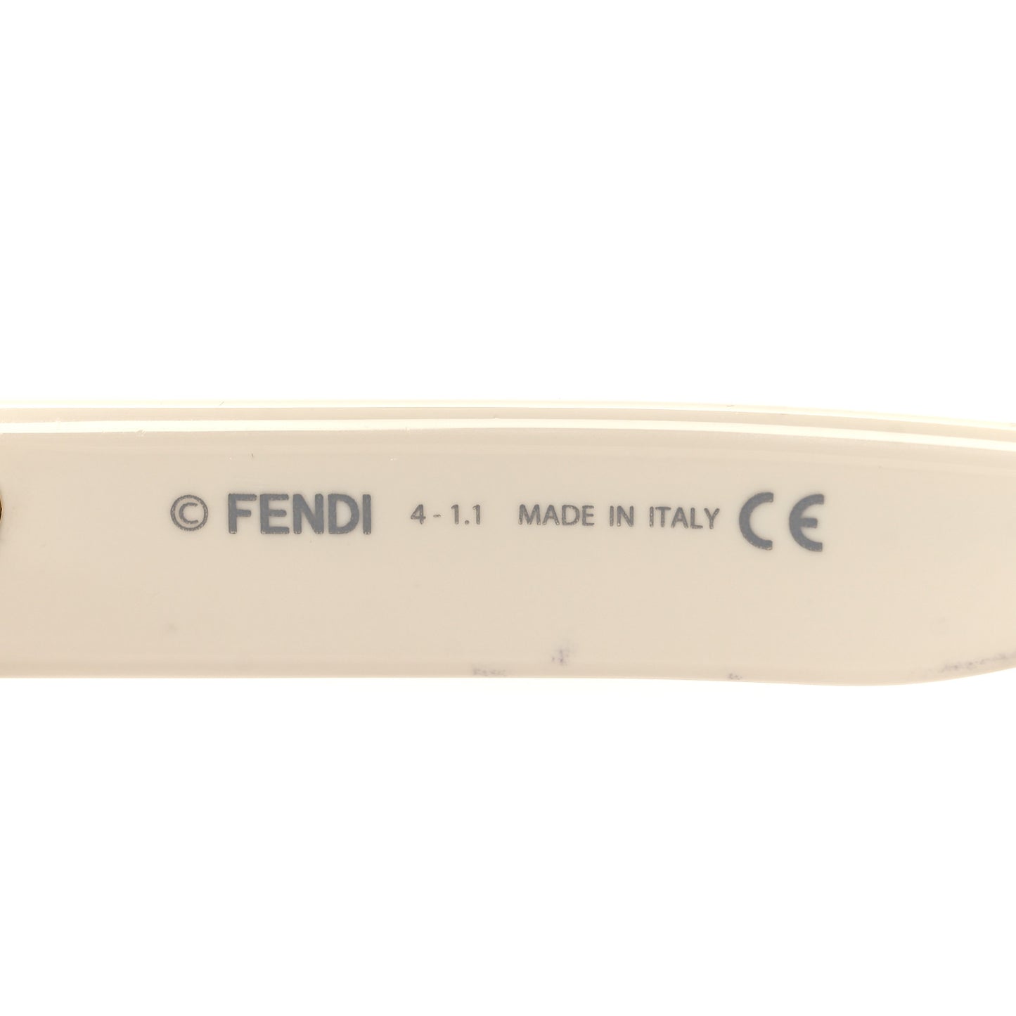 Acetate Fendi Bold Sunglasses FE40018I White