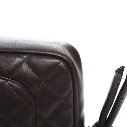 Chanel Calfskin Quilted Cambon Pochette Brown 10 of 10
