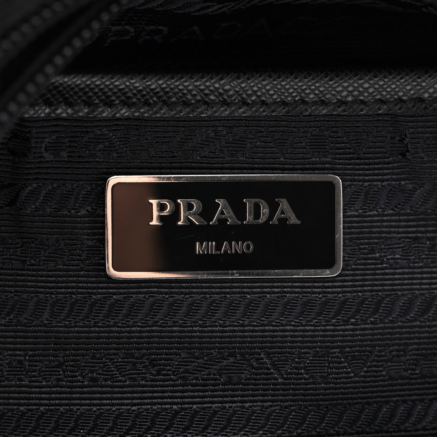 Nylon New Vela Studded Messenger Bag Black Rosa Fluo