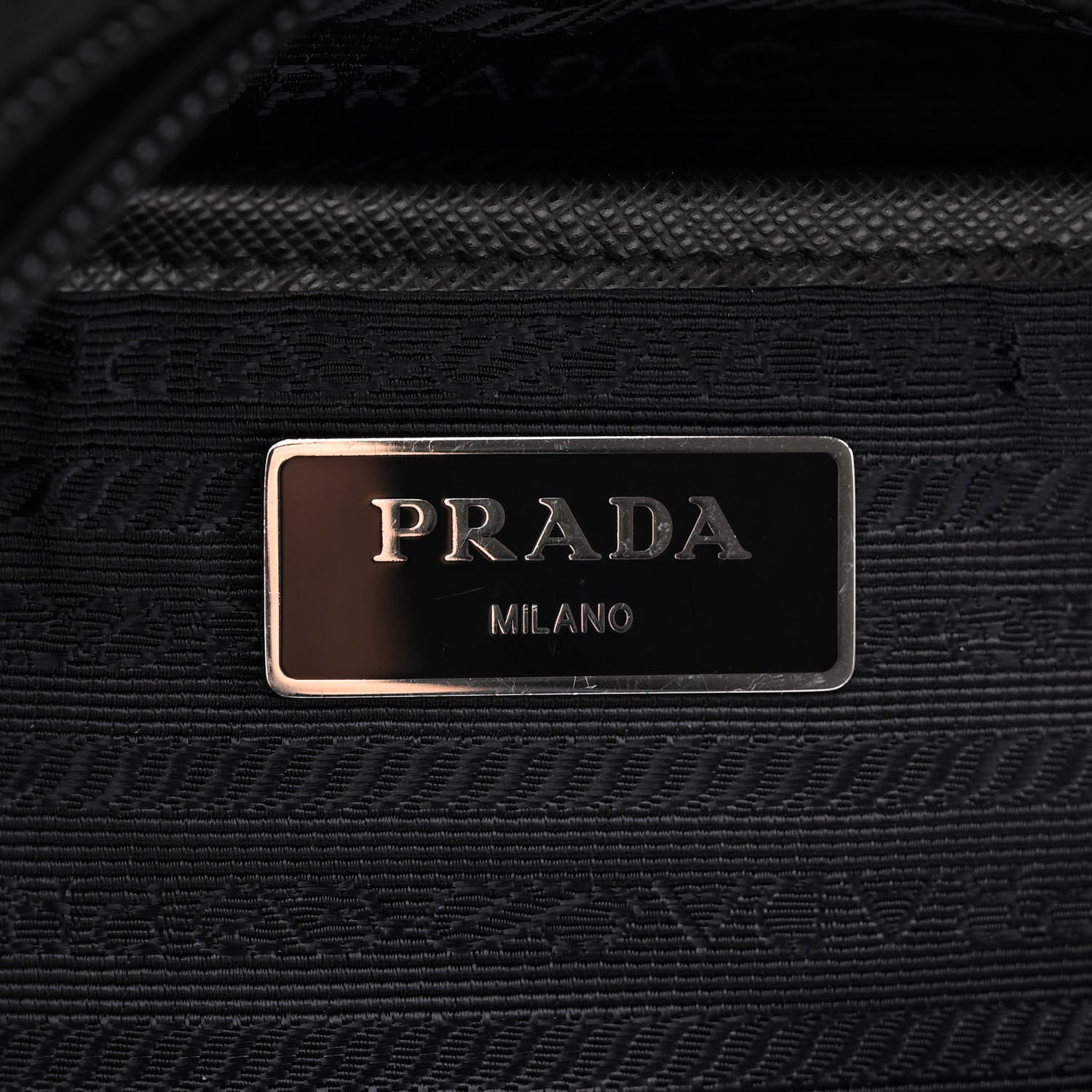 Prada Nylon New Vela Studded Messenger Bag Black Rosa Fluo 5 of 8