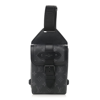 Louis Vuitton Monogram Eclipse Saumur Slingbag Black 1 of 9