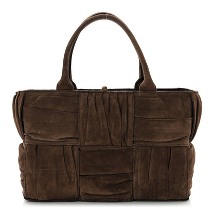 Bottega Veneta Suede Foulard Intrecciato Small Arco Tote Brownie 1 of 11