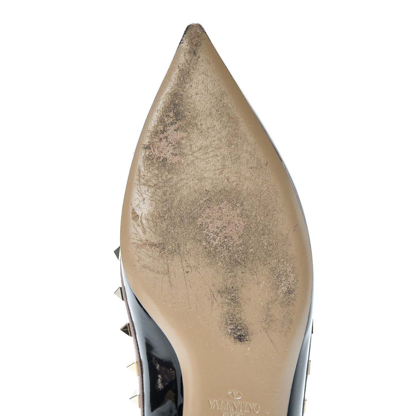 Patent Rockstud Ballerina Flats 41 Black Poudre