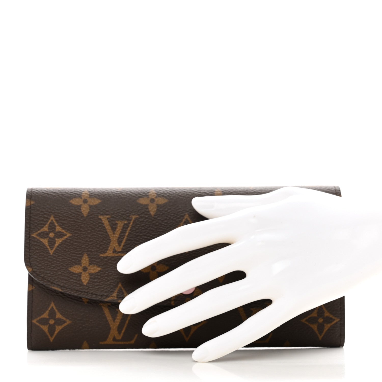 Louis Vuitton Monogram Emilie Wallet Rose Ballerine 2 of 6