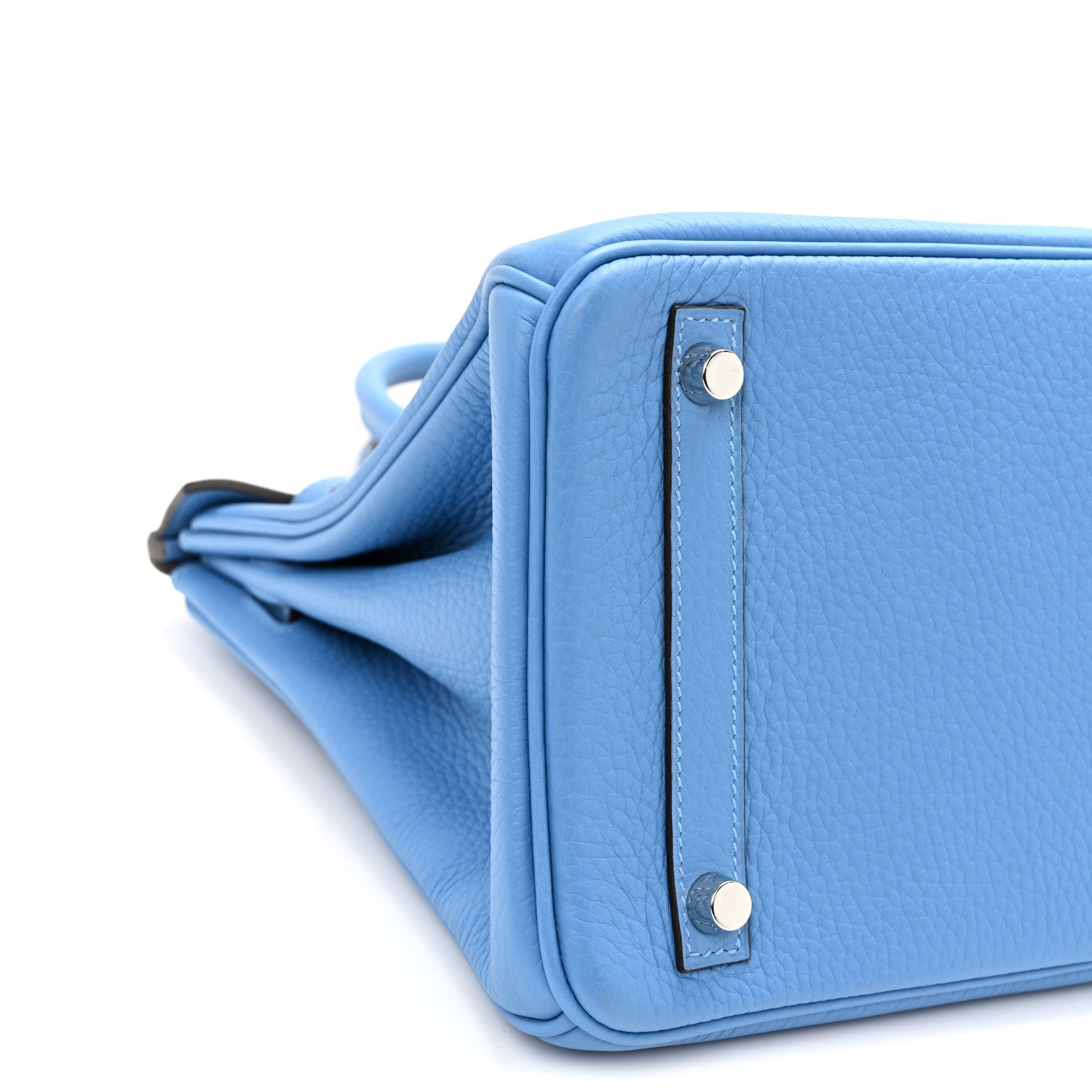 Hermes Taurillon Clemence Birkin 30 Bleu Paradis 9 of 12