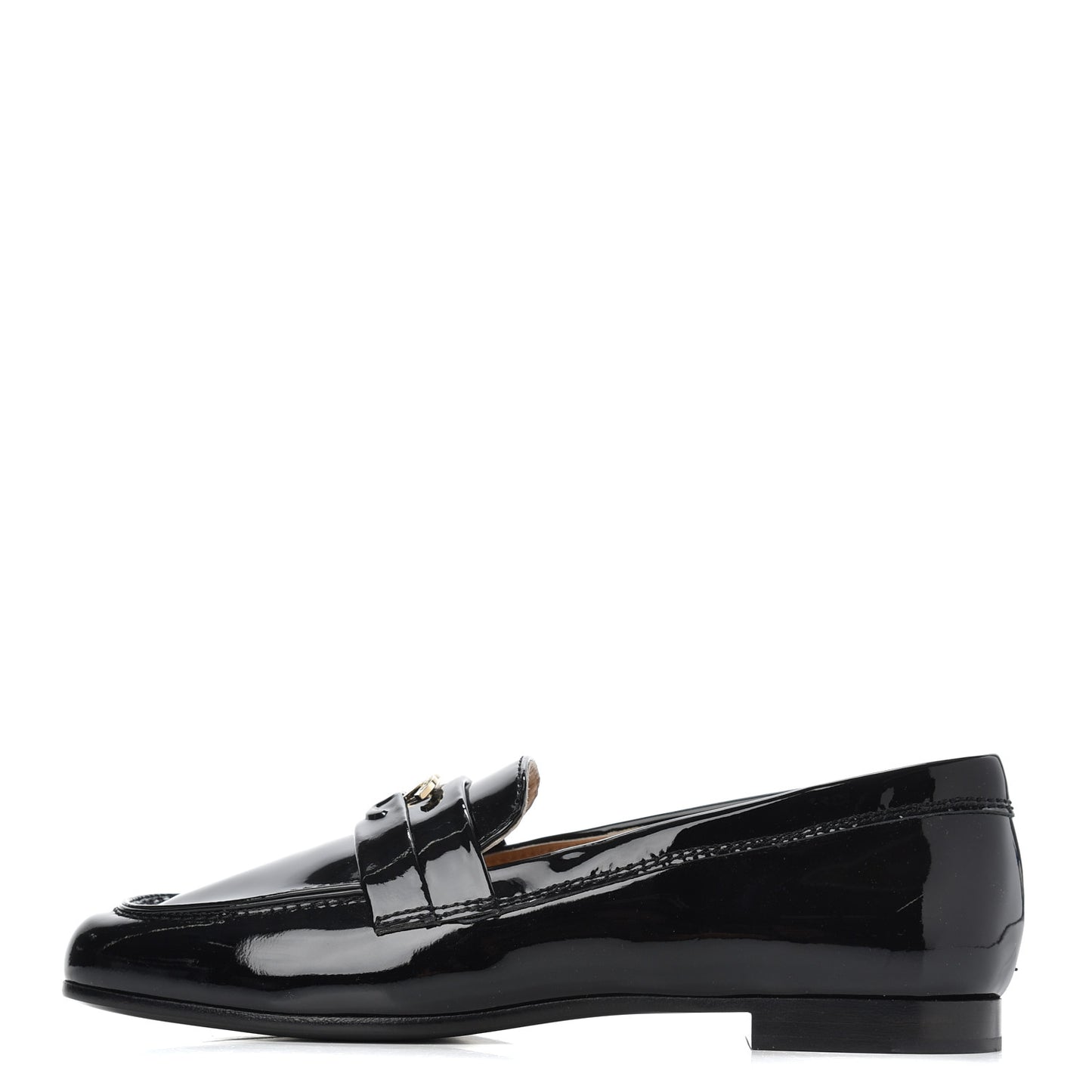 Patent CC Mocassin Loafers 35.5 Black
