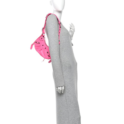 Balenciaga Agneau Arena Le Cagole Shoulder Bag XS Hot Pink Hot Pink 2 of 9