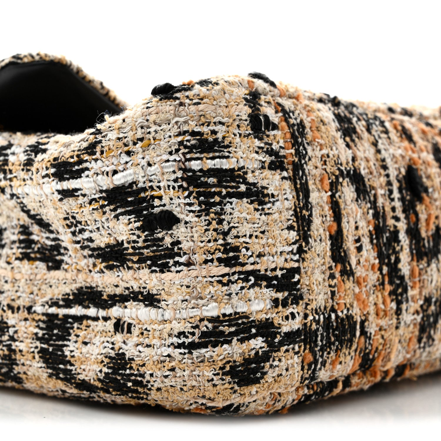 Chanel Tweed Mixed Fibers Leopard Print Small Souplissimo Maxi Flap Brown Black White 9 of 11