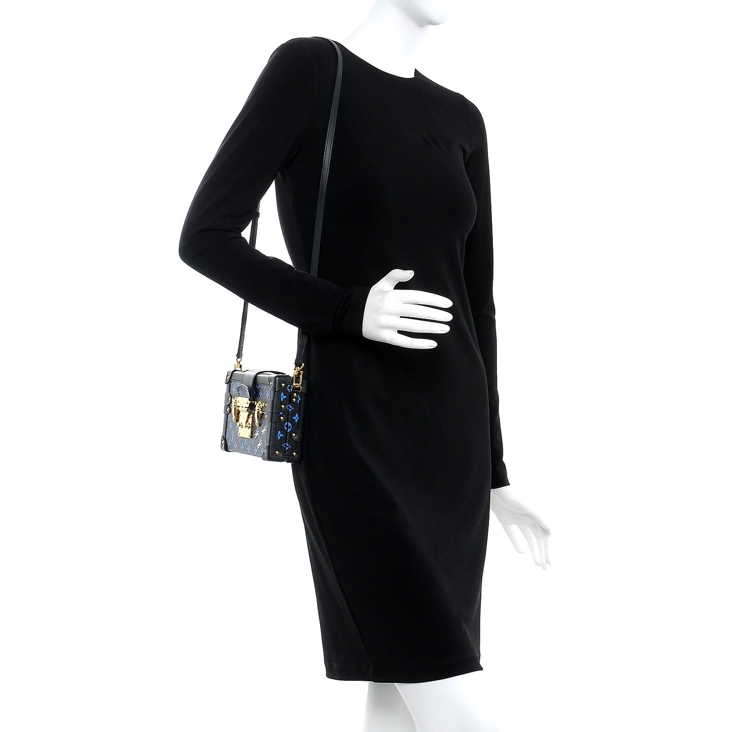 Monogram Petite Malle Blue Black