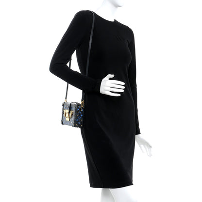 Louis Vuitton Monogram Petite Malle Blue Black 2 of 6