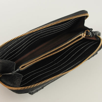 Chloe Grained Calfskin Paraty Zip Around Wallet Black 7 of 8