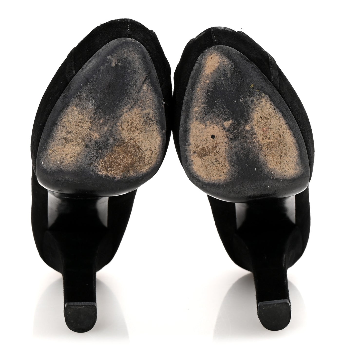 Suede Monogram Kimono Open Toe Pumps 37 Black