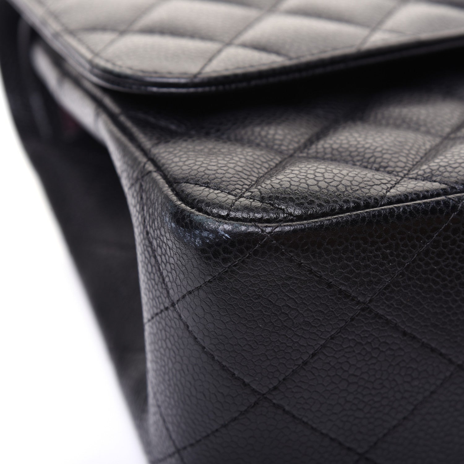 Chanel Caviar Quilted Jumbo Double Flap Black 15 of 17