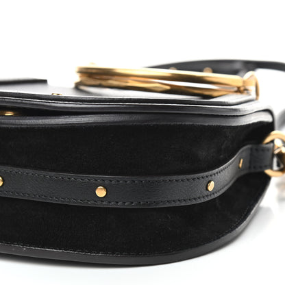 Chloe Calfskin Suede Small Nile Bracelet Bag Black 9 of 9