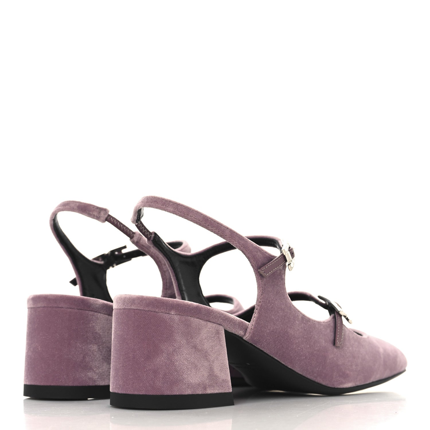 Hermes Velvet Jackie 50 Pumps 36.5 Bruyere 5 of 10