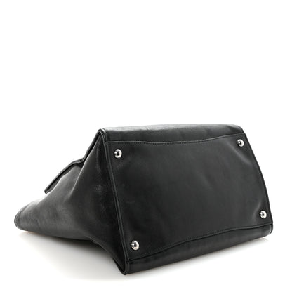 Prada Glace Calf Twin Pocket Tote Black 4 of 9