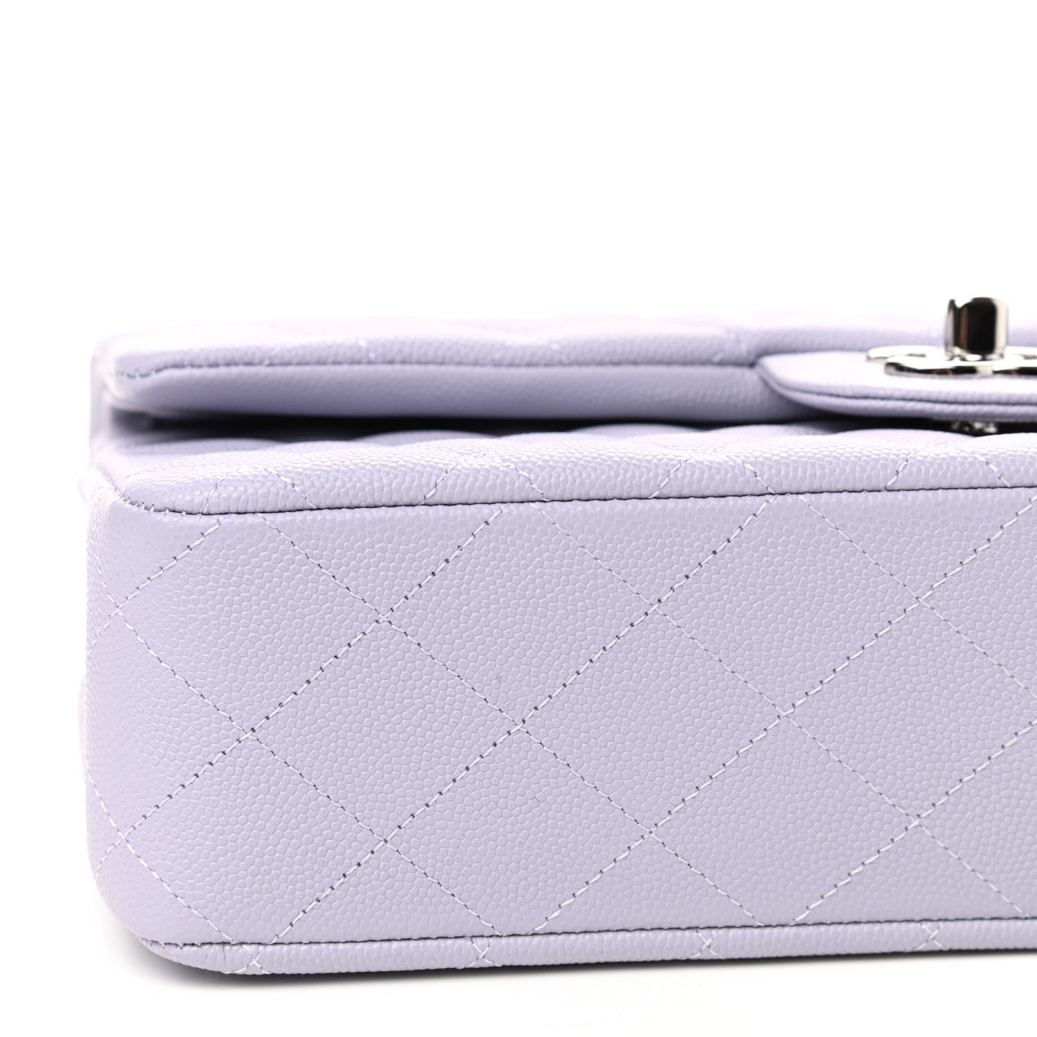 Chanel Caviar Quilted Medium Double Flap Light Purple 6 of 9