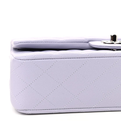 Chanel Caviar Quilted Medium Double Flap Light Purple 6 of 9