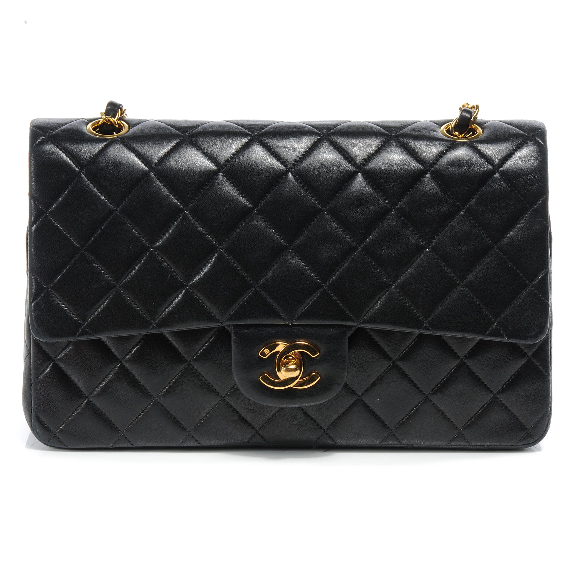 Chanel Lambskin Medium Double Flap Black 1 of 8