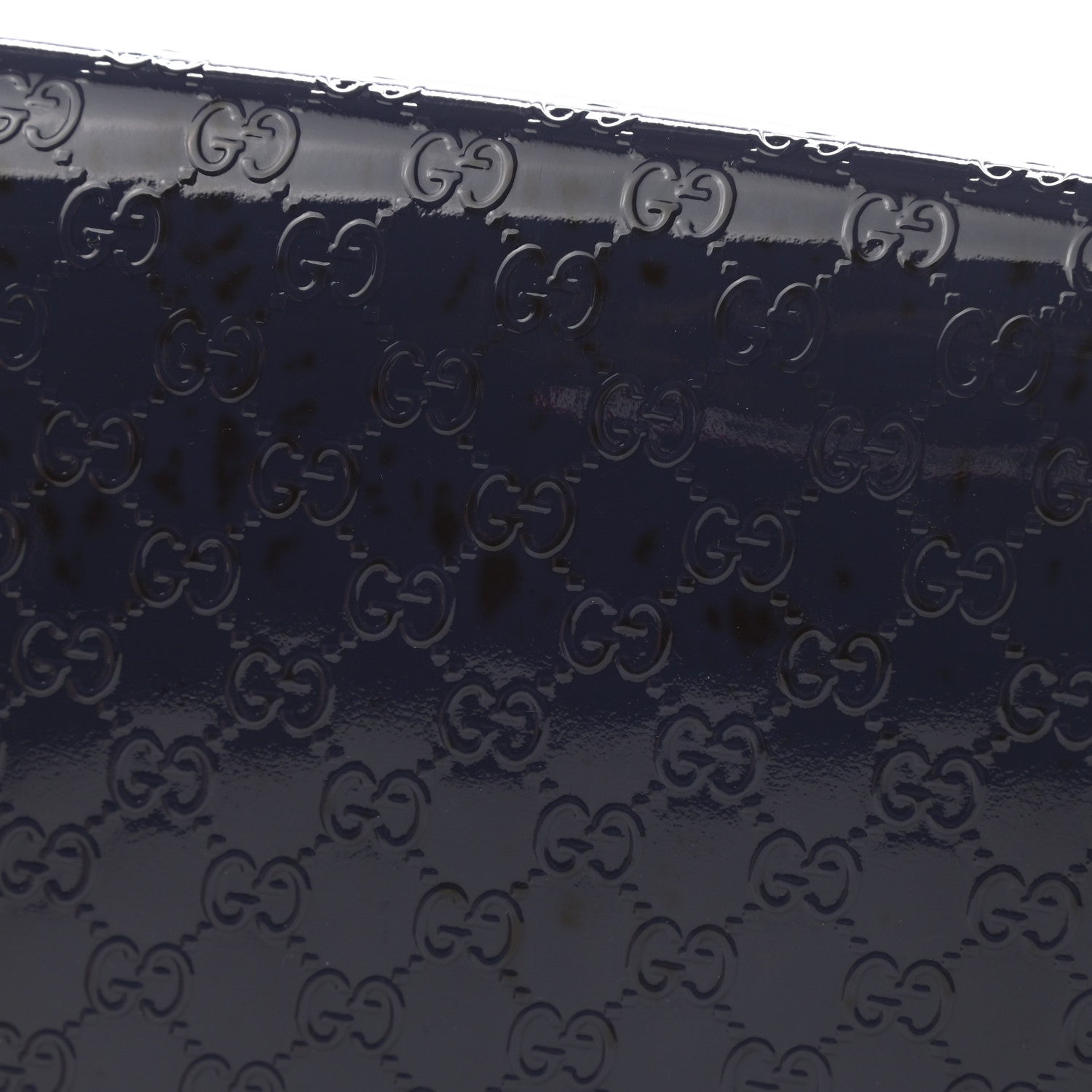 Gucci Patent Microguccissima Small Broadway Clutch Blue 8 of 9